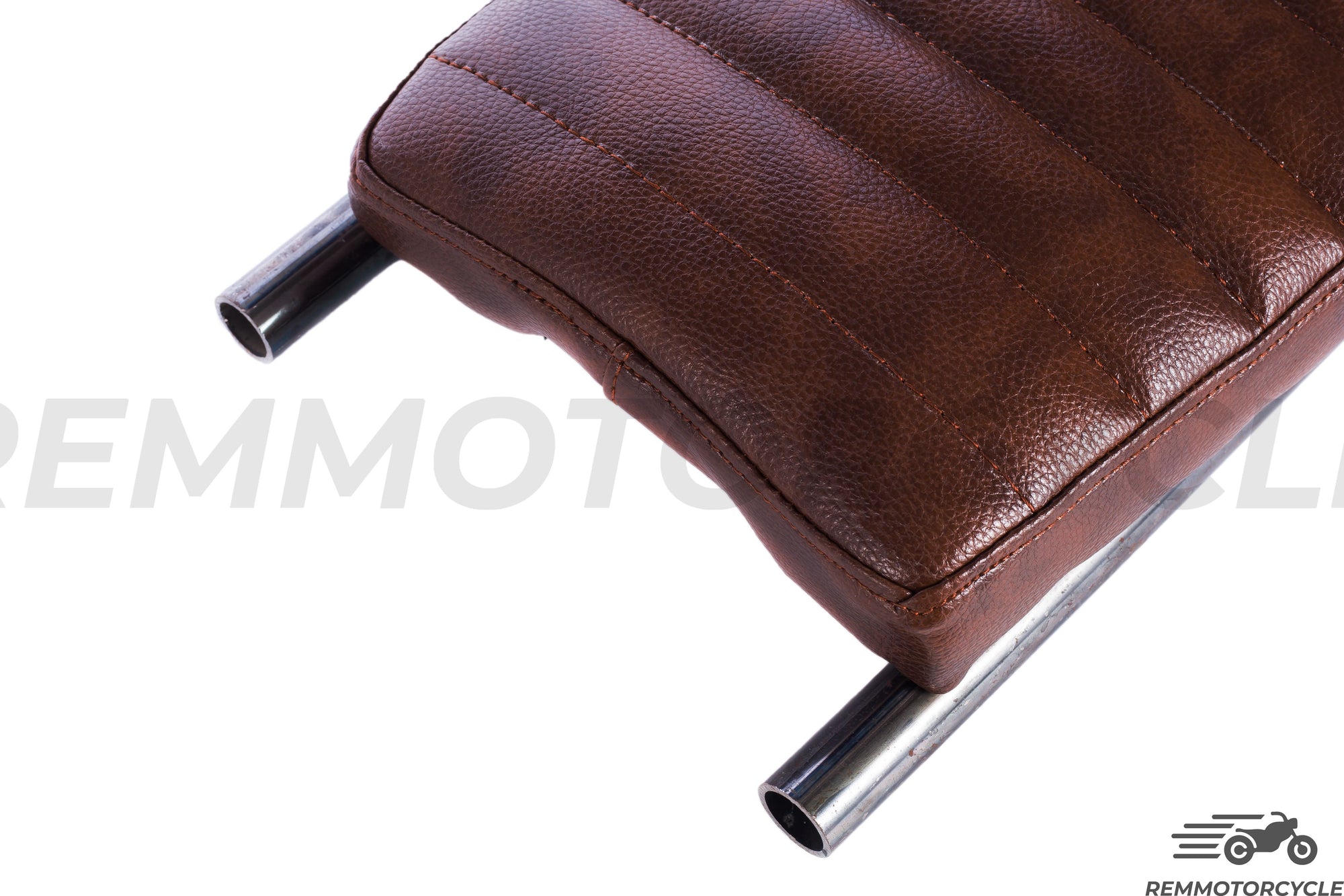 Rediceret brun sadel type 1 metal baggrund 50 cm med loop