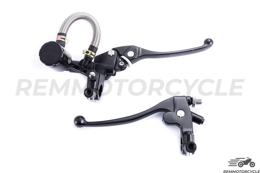 Set Leve Freno E Frizione Pit Bike ASV Nere - Foto 5