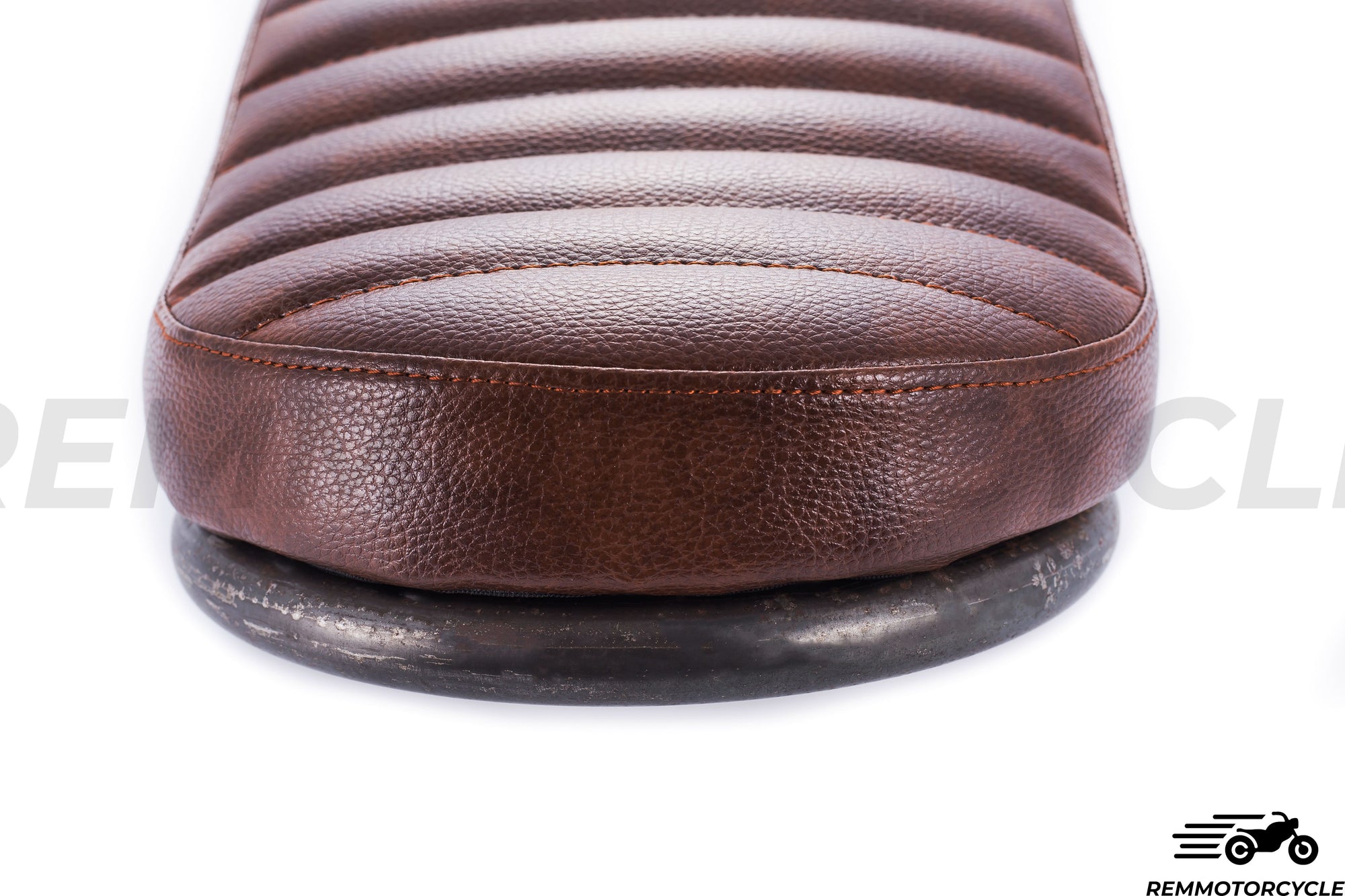 Saddle marrón sillín de fondo de metal tipo 1 con plomo 50 cm con bucle