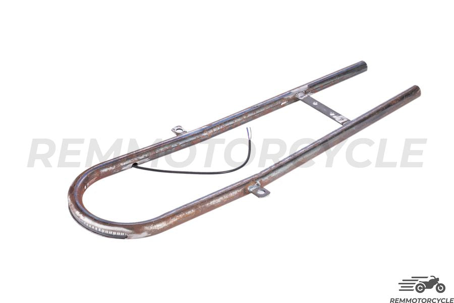 Black saddle black shell with long integrated led loop