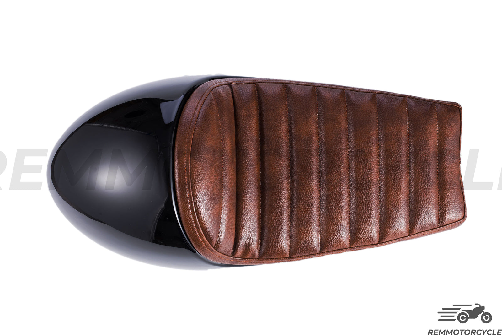 Sella Cafe Racer Nero seduta Marrone 