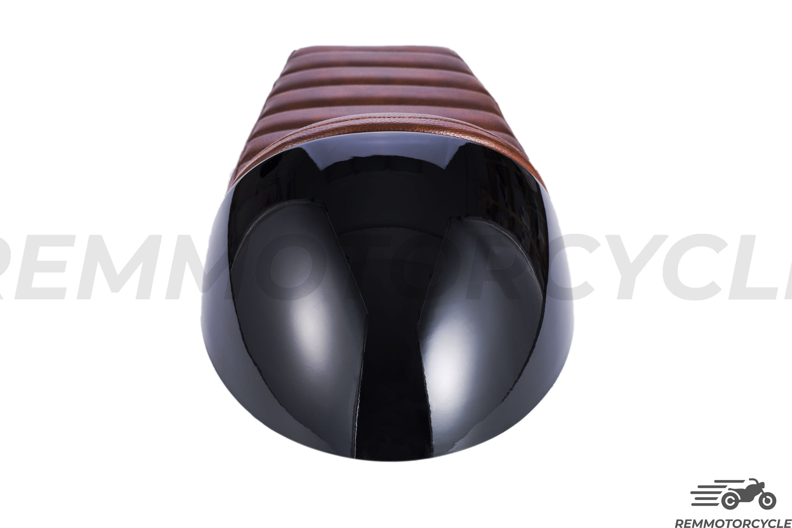 Sella Cafe Racer Nero seduta Marrone 