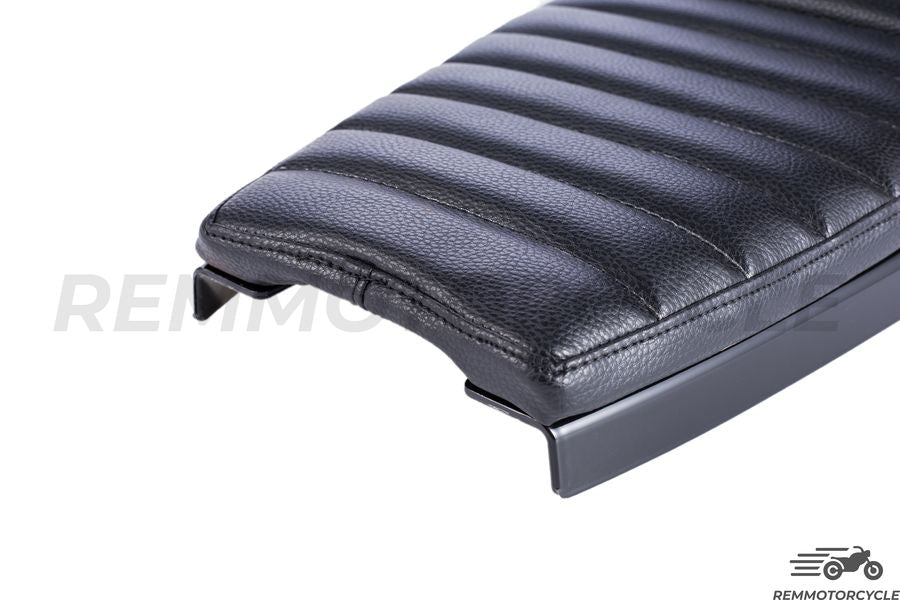 Black saddle black shell with long integrated led loop