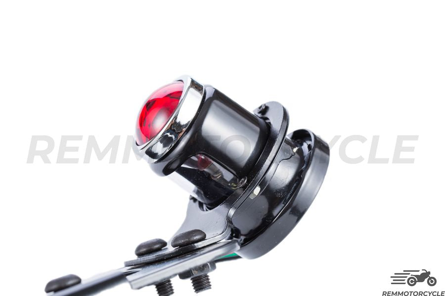 Feux arrières rond avec support de plaque