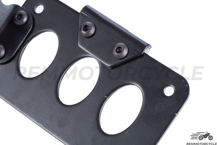 Feux arrières rond avec support de plaque