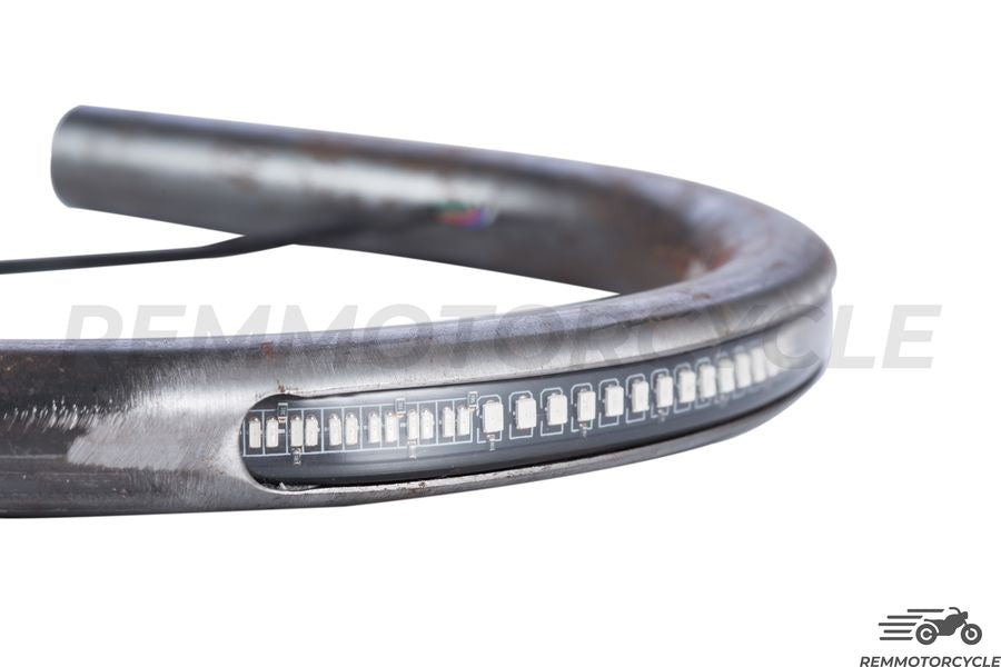Motorcycle Rear Loop with Flat or Raised Integrated LED Strip Dia. 25mm