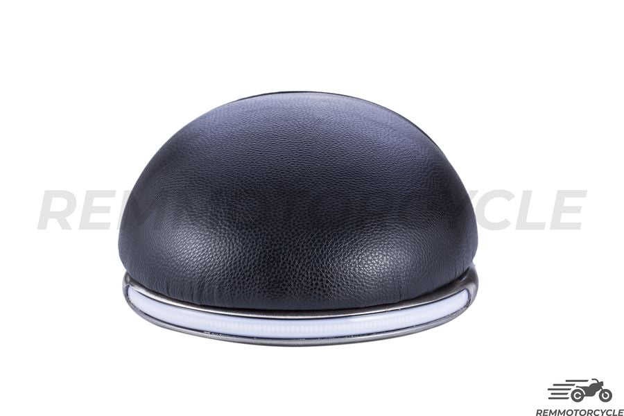 Sella Noir Racing + Fibbia LED indicatori di direzione a scorrimento 