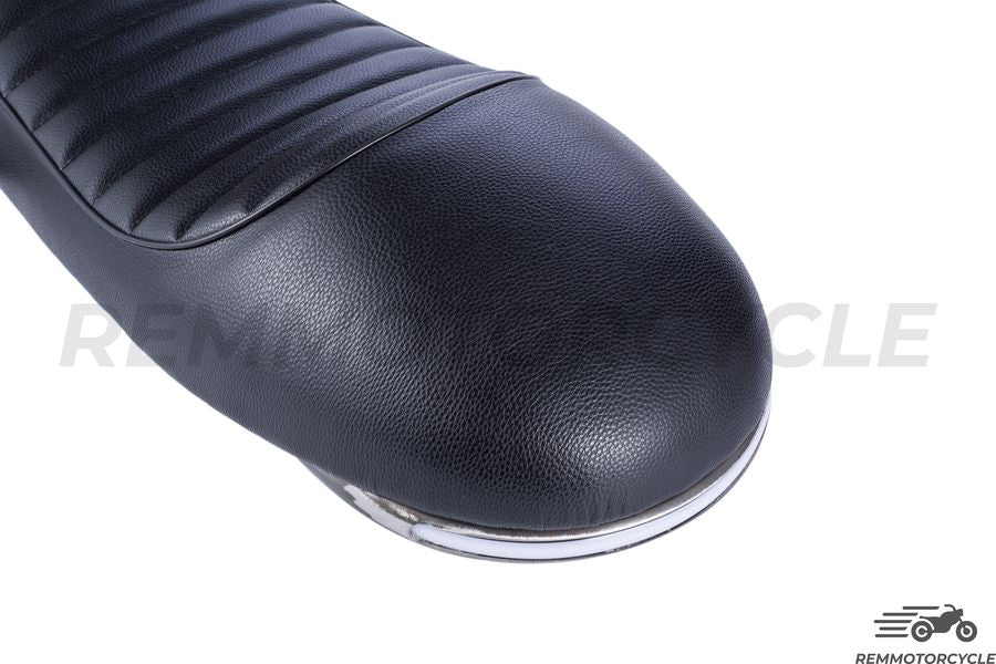 Sella Noir Racing + Fibbia LED indicatori di direzione a scorrimento 