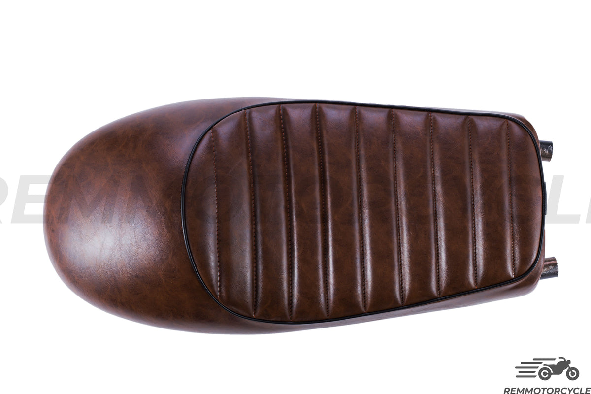 Brown Racing -Sattel + lange flache Schleife + LED