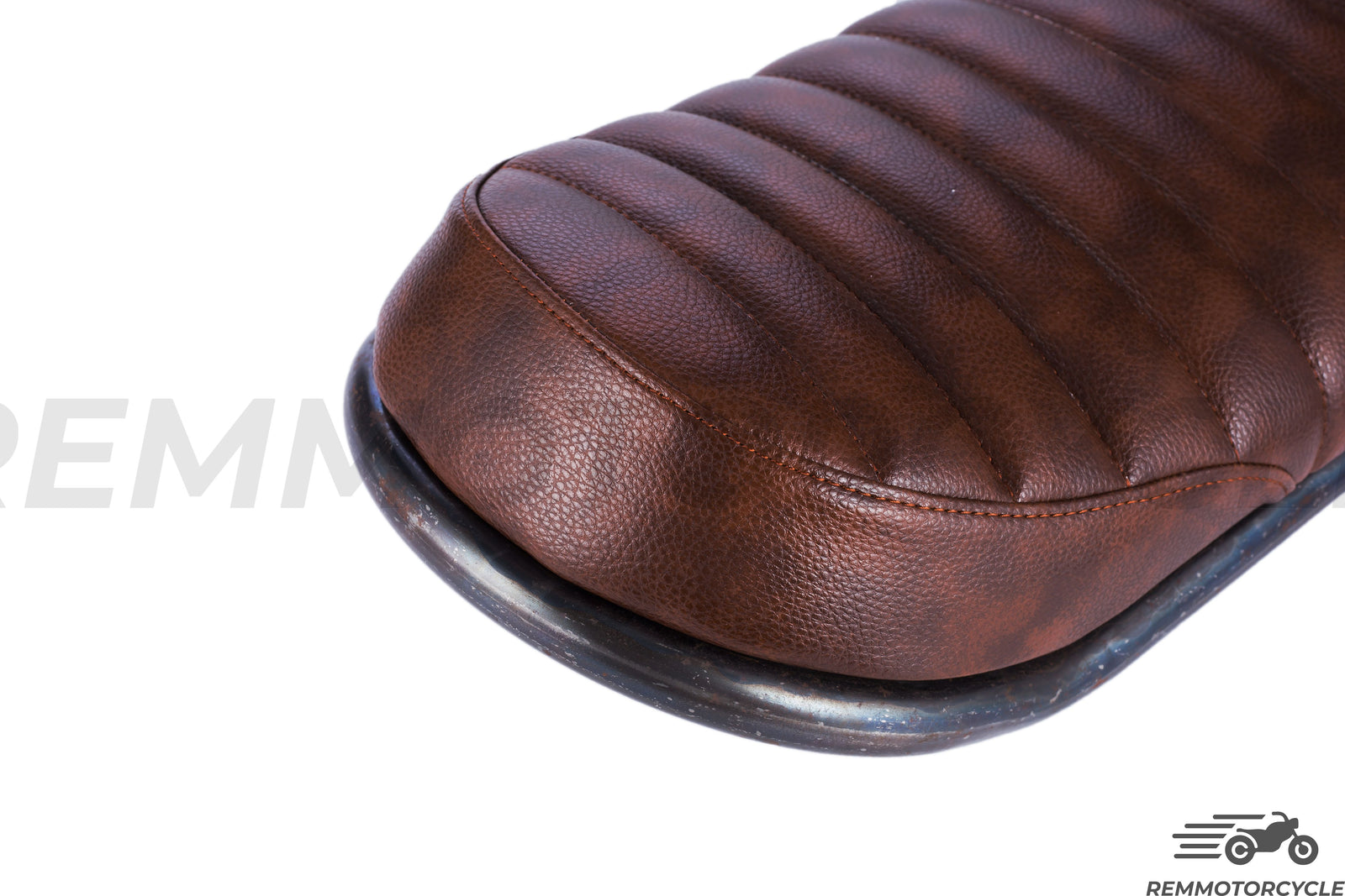 Selle Marron type 2 relevée fond en métal 50 ou 60 cm avec Boucle Avec ou Sans LED