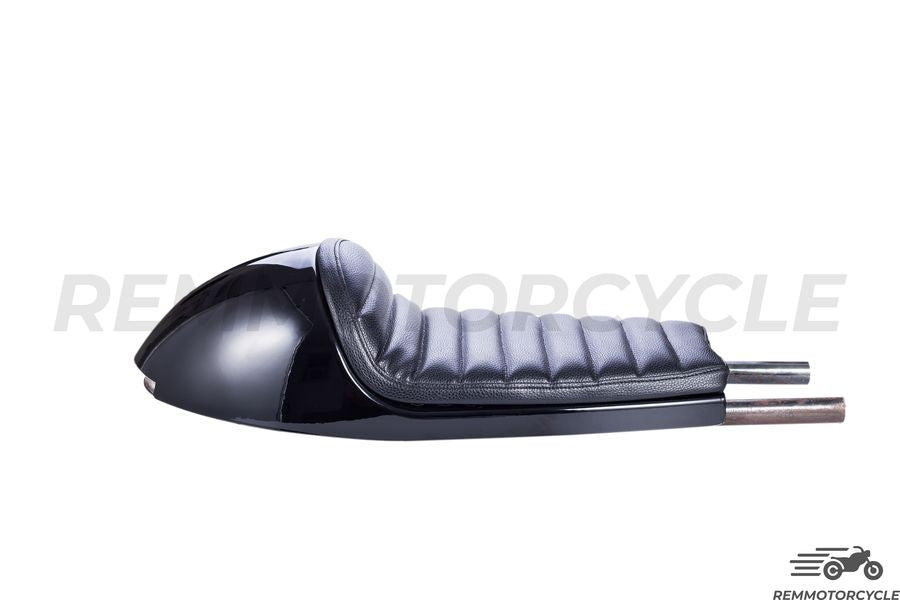 Silla de silla negra concha negra con bucle LED integrado largo