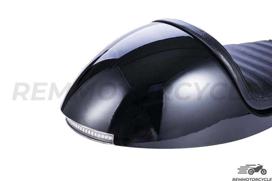 Saddle Black Hull Black with Integrated LED Long Buckle
