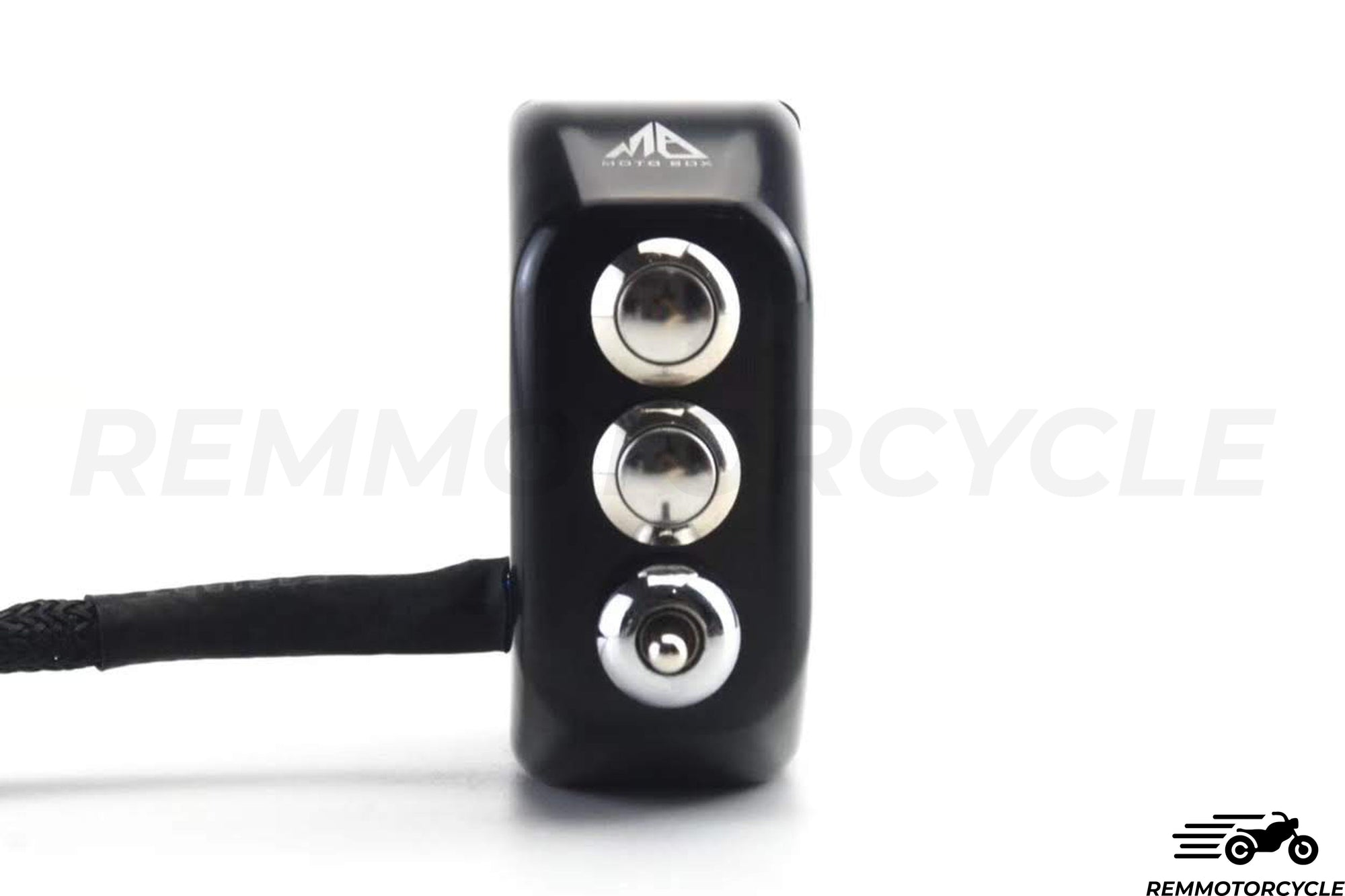 Tlačidlá Commodo Moto CNC 3 + čierne alebo strieborné ukazovatele