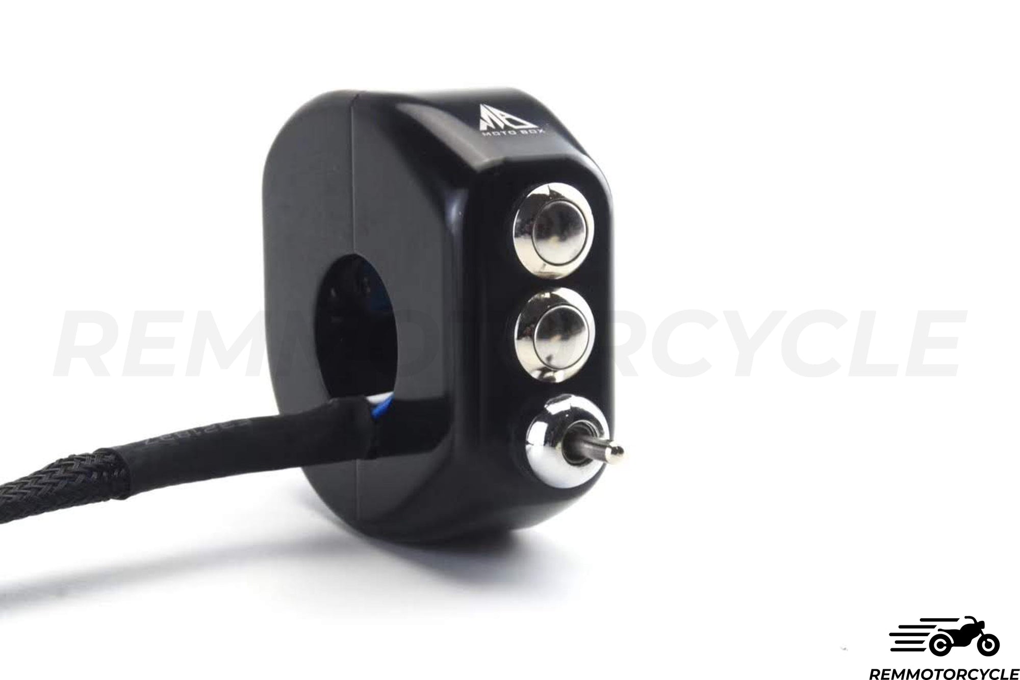 Commodo Moto CNC 3 -knappar + svarta eller silverindikatorer