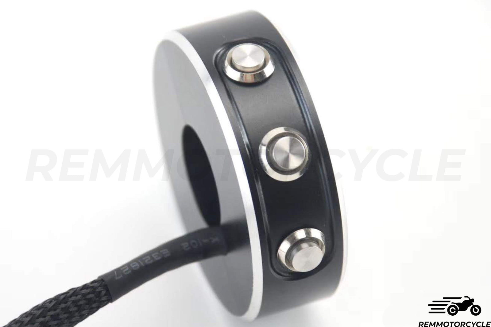 Commodo moto 3 pulsanti SNAP nero 