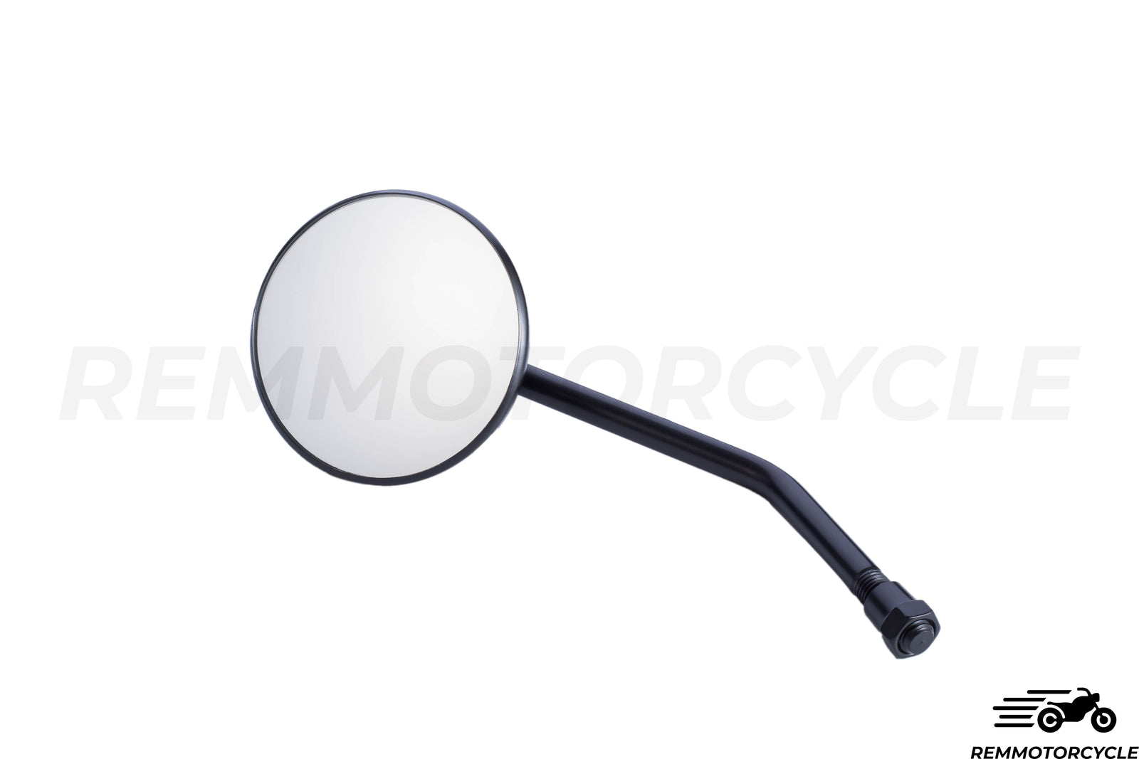 Bovenste spiegel ronde retro klassiek zilver of zwart 8 of 10 mm