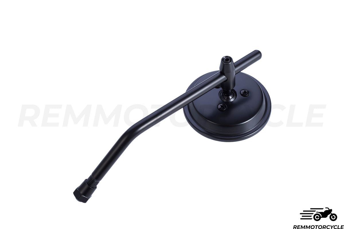 Specchietto Retrovisore Superiore Round Retro Classic Argento o Nero 8 o 10 mm 