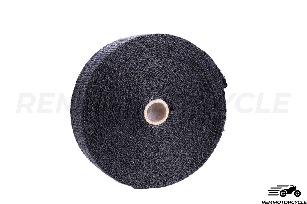 Bande Thermique Moto Noir avec Colliers Métalliques