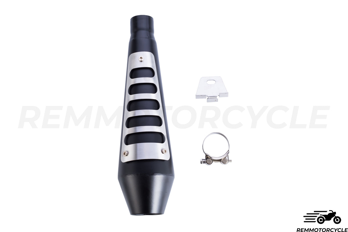 Stille Scrambler bürstete oder schwarze Schikane