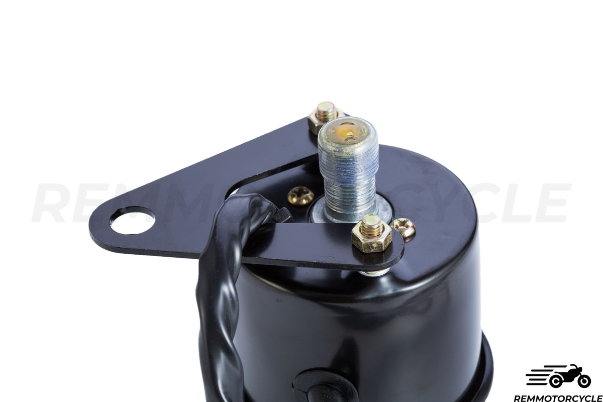 Contachilometri Moto Km/h Nero Sfondo Nero 