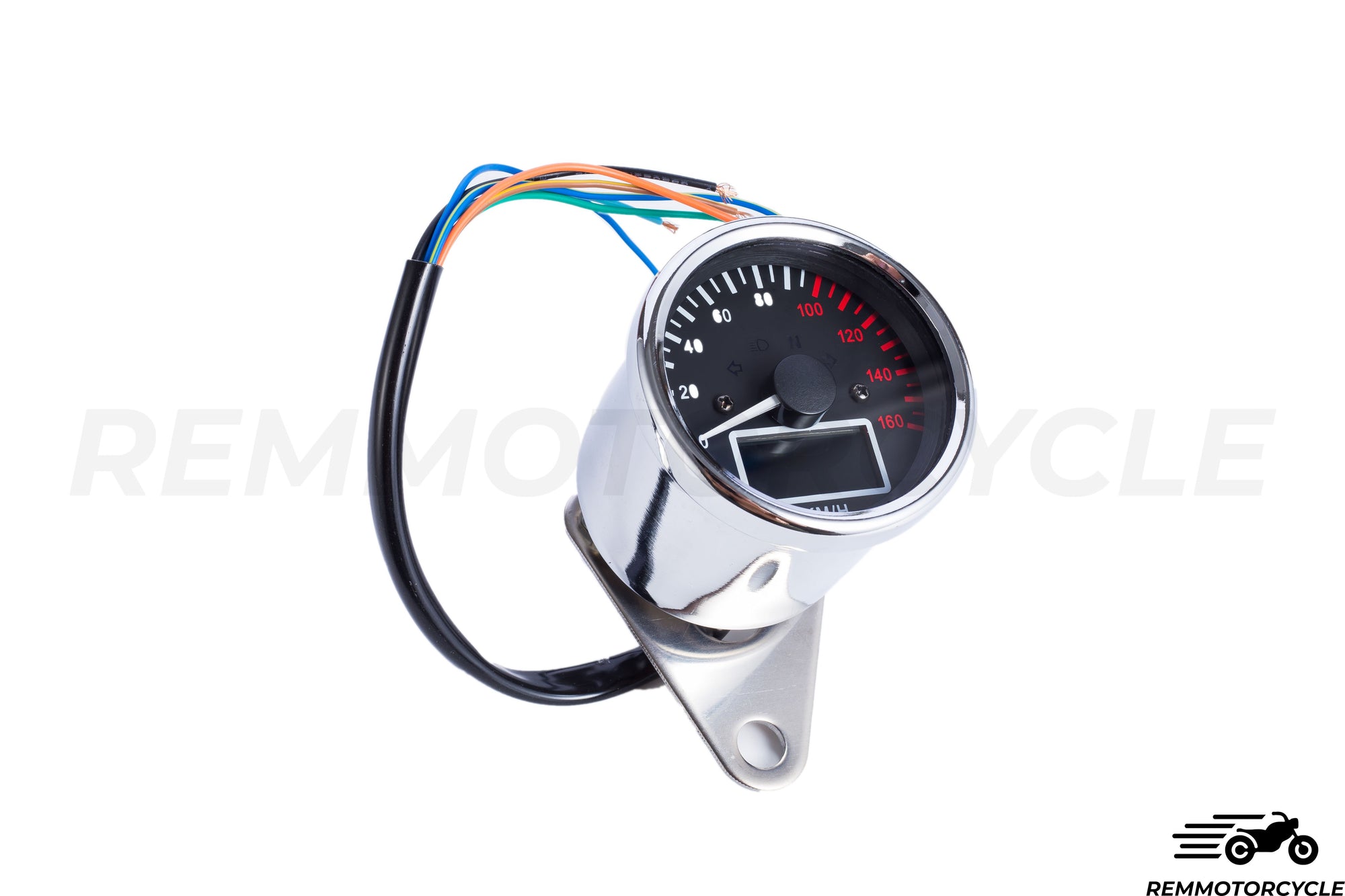 Universal motorcycle counter KM/H CLASSIC Digital Chrome or Black