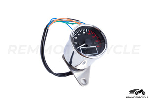 Universal Motorcycle Speedometer Km/h Classic Needle DIGITAL Chrome or Black