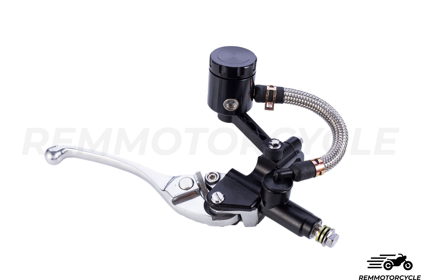 Ensemble Levier de frein moto et levier Embrayage Moto Vintage RACING Noir/Gris 22 mm