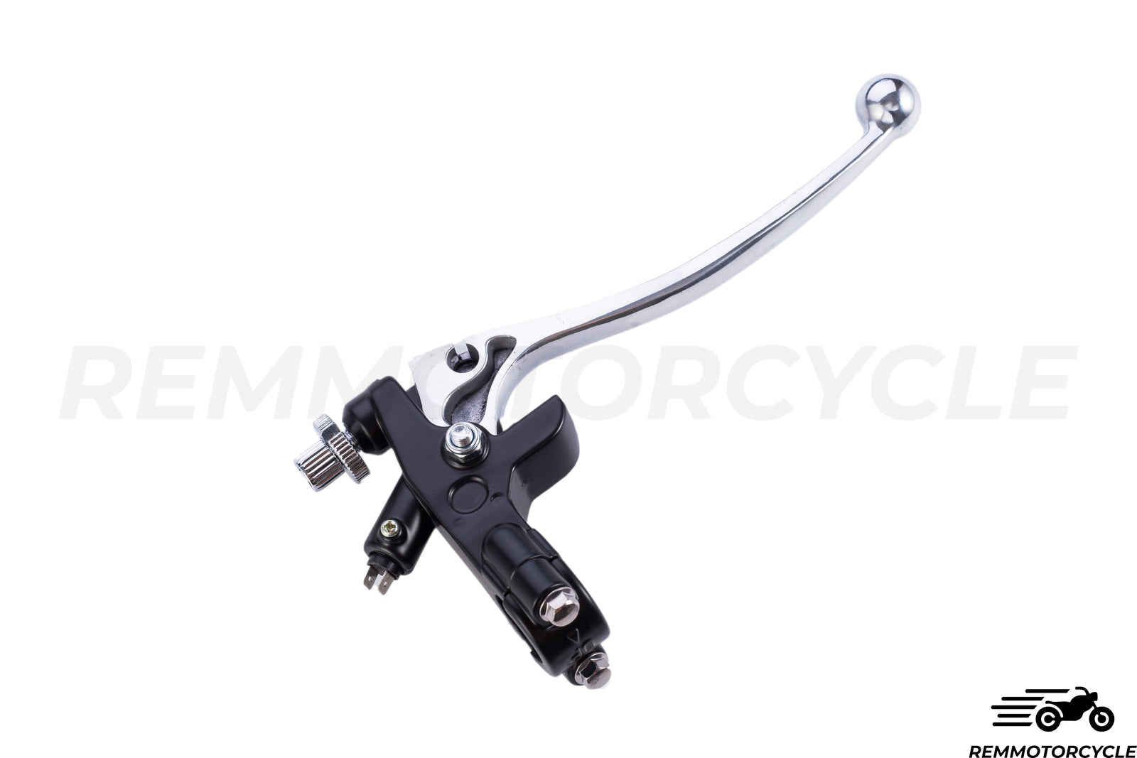 Ensemble Levier de frein moto et levier Embrayage Moto Vintage RACING Noir/Gris 22 mm