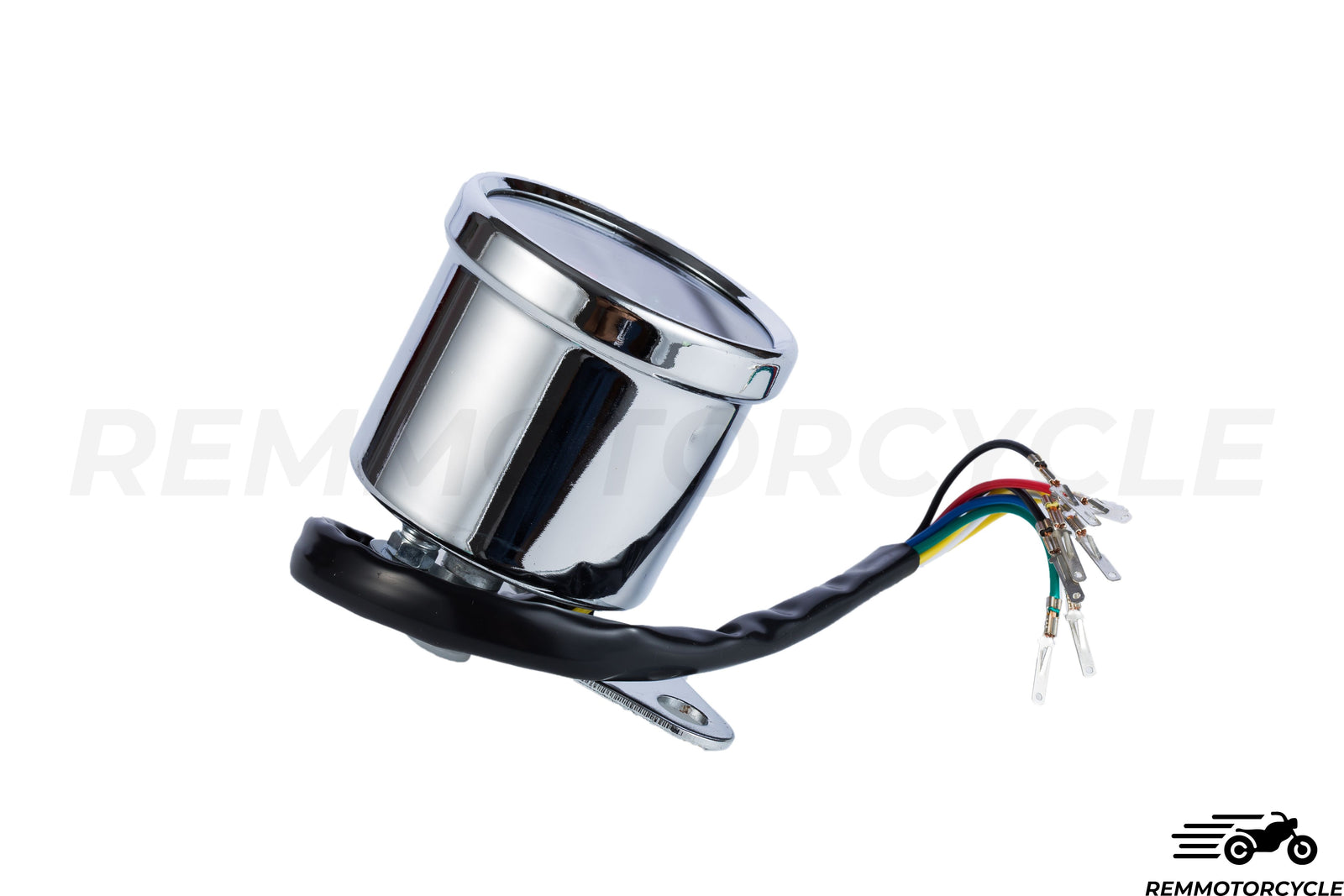 Contachilometri Universale Moto Km/h Nero o Cromato 5 indicatori 