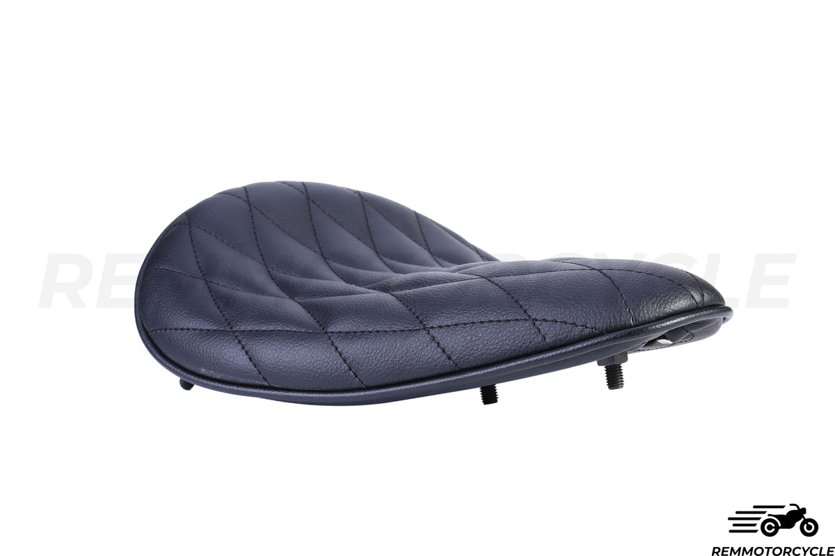 Bobber Black Saddle/Diamond Leather Chopper