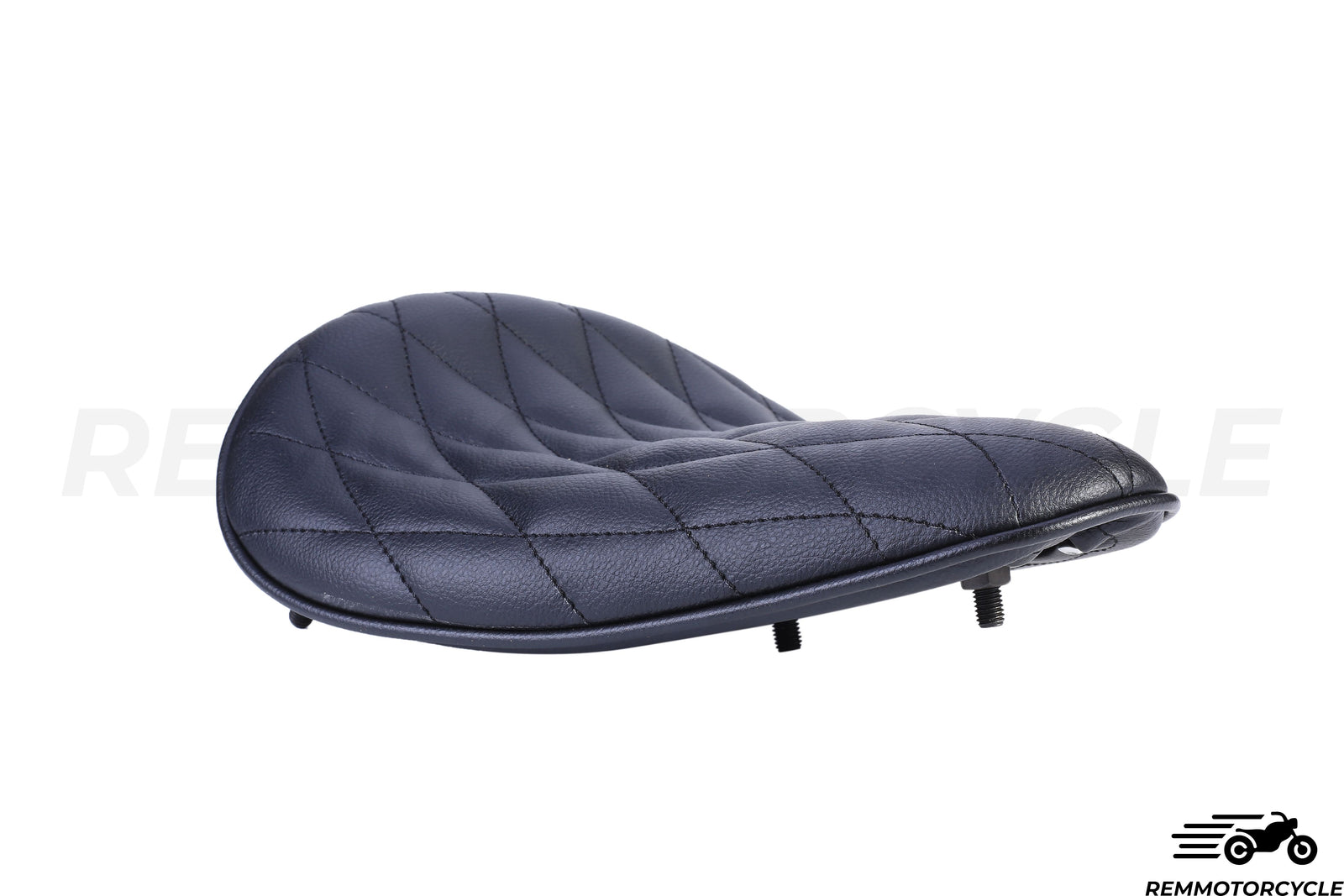 Bobber Black Saddle/Diamond Leather Chopper