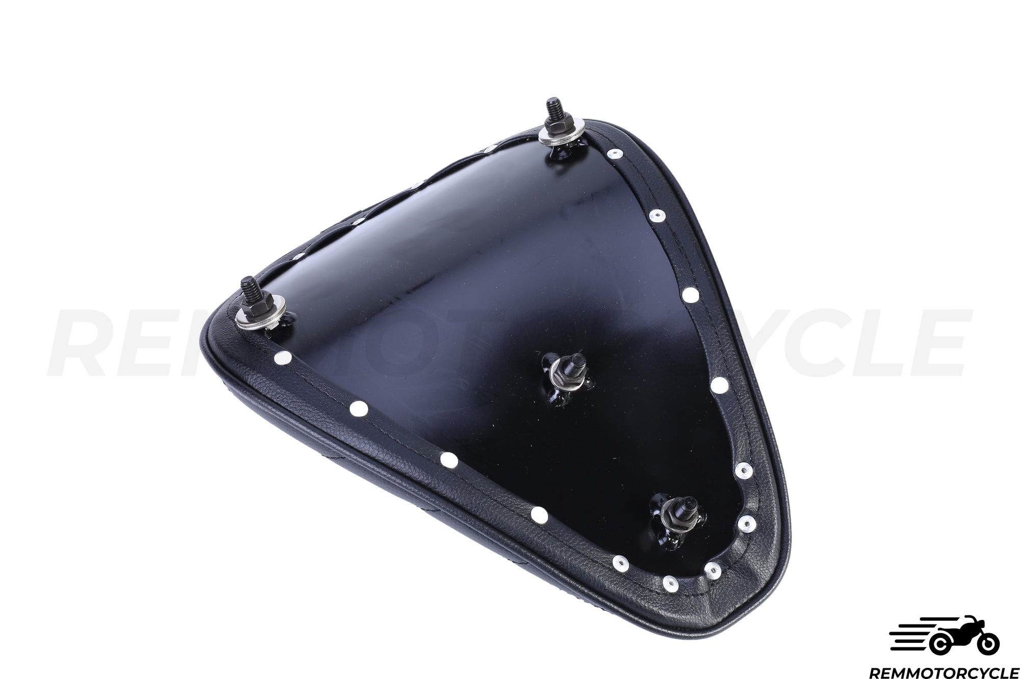 Bobber Black Saddle/Diamond Leather Chopper